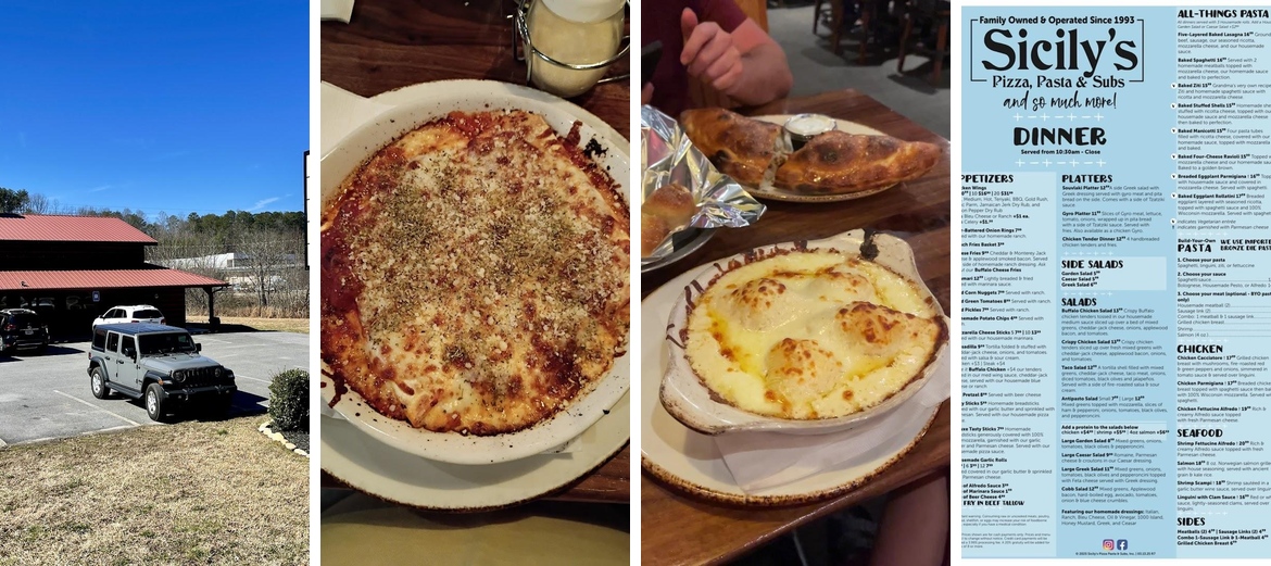 Sicily's Pizza, Pasta & Subs Menu